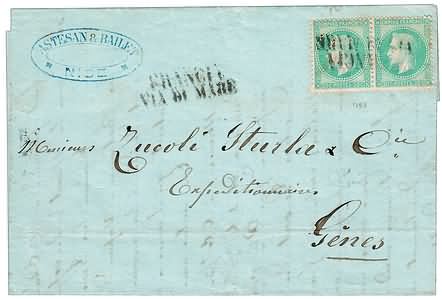 Lot 239 - vie di mare - Ghiglione 1885 Philatelic Auction #94 Lot 239 - vie di mare - Ghiglione 1885 Philatelic Auction #94