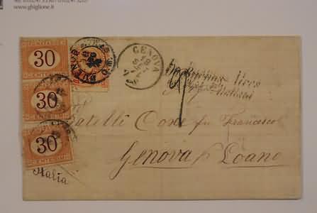 Lot 246 - vie di mare - Ghiglione 1885 Philatelic Auction #94 Lot 246 - vie di mare - Ghiglione 1885 Philatelic Auction #94