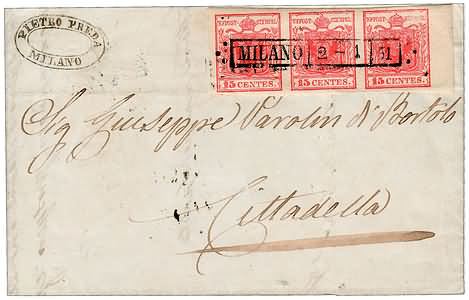 Lot 263 - lombardo veneto - Ghiglione 1885 Philatelic Auction #94 Lot 263 - lombardo veneto - Ghiglione 1885 Philatelic Auction #94