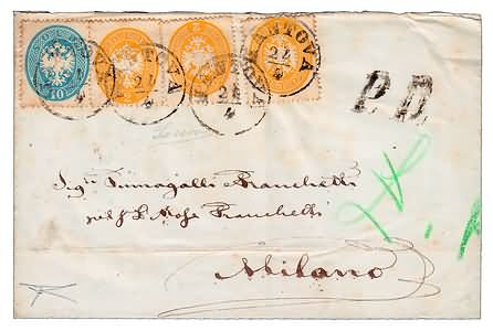 Lot 314 - lombardo veneto - Ghiglione 1885 Philatelic Auction #94 Lot 314 - lombardo veneto - Ghiglione 1885 Philatelic Auction #94