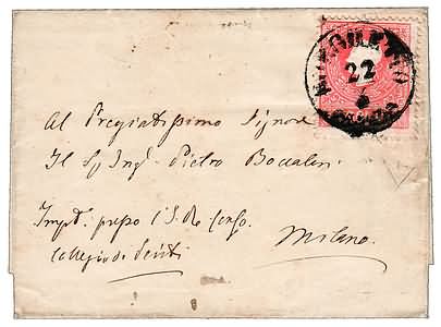 Lot 347 - lombardo veneto annullamenti - Ghiglione 1885 Philatelic Auction #94 Lot 347 - lombardo veneto annullamenti - Ghiglione 1885 Philatelic Auction #94