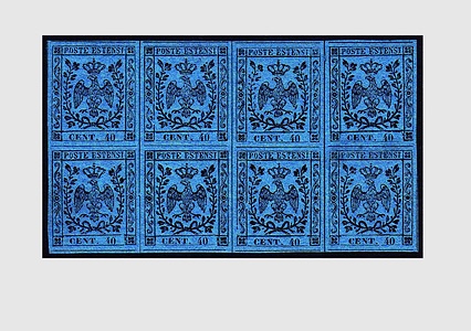 Lot 390 - modena  -  Ghiglione 1885 Philatelic Auction #94