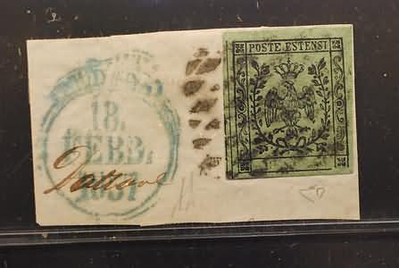 Lot 412 - modena - Ghiglione 1885 Philatelic Auction #94 Lot 412 - modena - Ghiglione 1885 Philatelic Auction #94