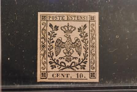 Lot 413 - modena - Ghiglione 1885 Philatelic Auction #94 Lot 413 - modena - Ghiglione 1885 Philatelic Auction #94
