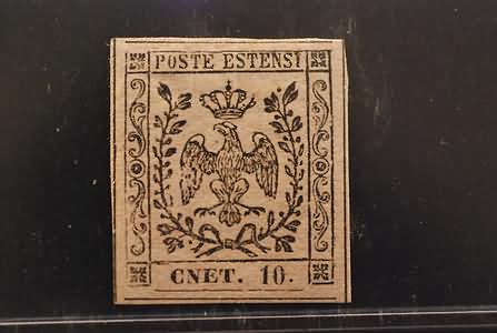 Lot 428 - modena - Ghiglione 1885 Philatelic Auction #94 Lot 428 - modena - Ghiglione 1885 Philatelic Auction #94