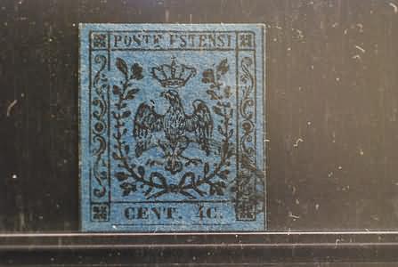 Lot 447 - modena - Ghiglione 1885 Philatelic Auction #94 Lot 447 - modena - Ghiglione 1885 Philatelic Auction #94