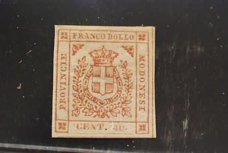Lot 502 - modena - Ghiglione 1885 Philatelic Auction #94 Lot 502 - modena - Ghiglione 1885 Philatelic Auction #94